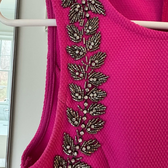 Pink fitted dress with beautiful embellishments size small - Picture 3 of 6